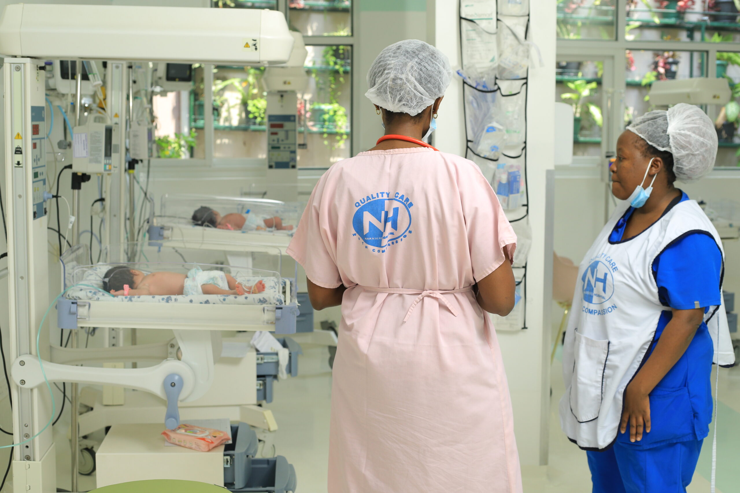 Surgical team performing a procedure in the operating theatre