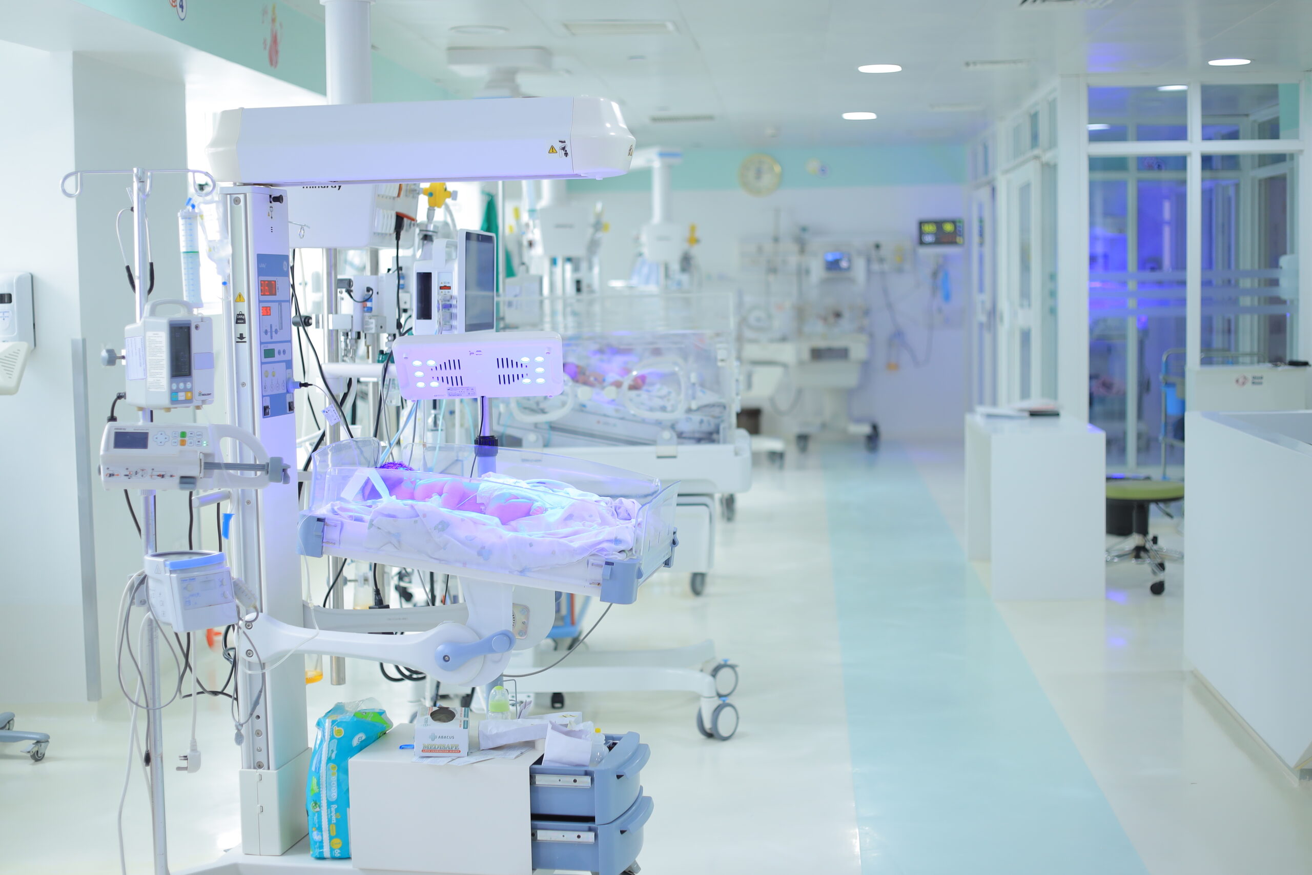 Surgical team performing a procedure in the operating theatre